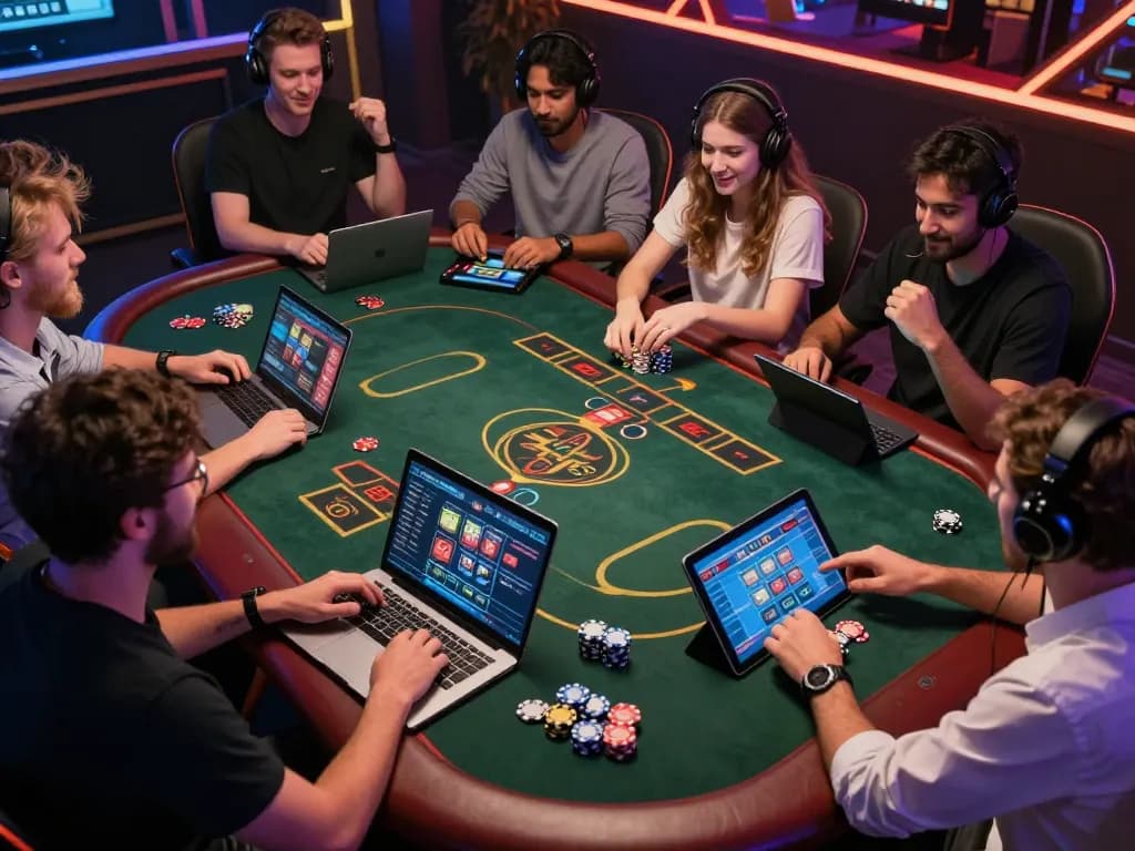 Enjoying dynamic gameplay while using link vào alo8 on a stylish laptop for an immersive online casino experience
