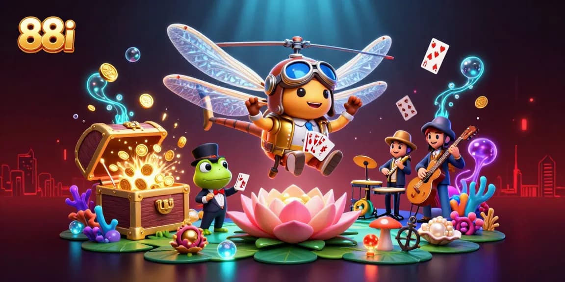 Experience thrilling gaming adventures at 88i with vibrant visuals and dynamic casino elements.