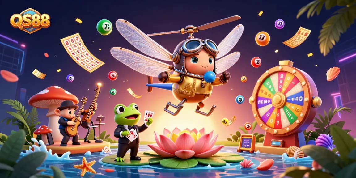 Experience the excitement of QS88's thrilling casino atmosphere with vibrant games and a lively scene.