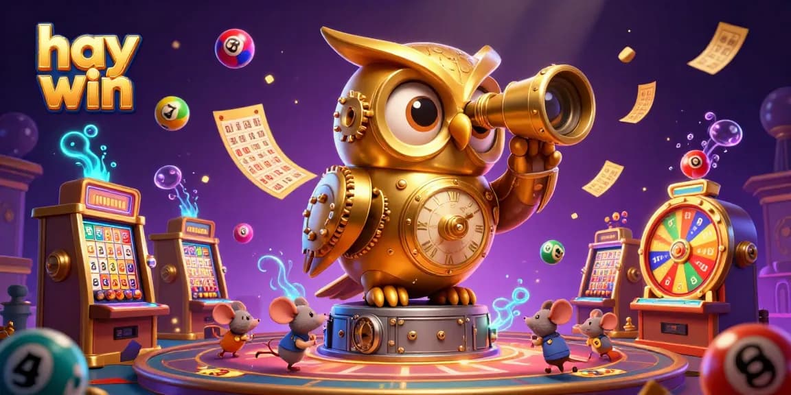 Experience excitement at hay win with vibrant casino elements and engaging 3D characters.