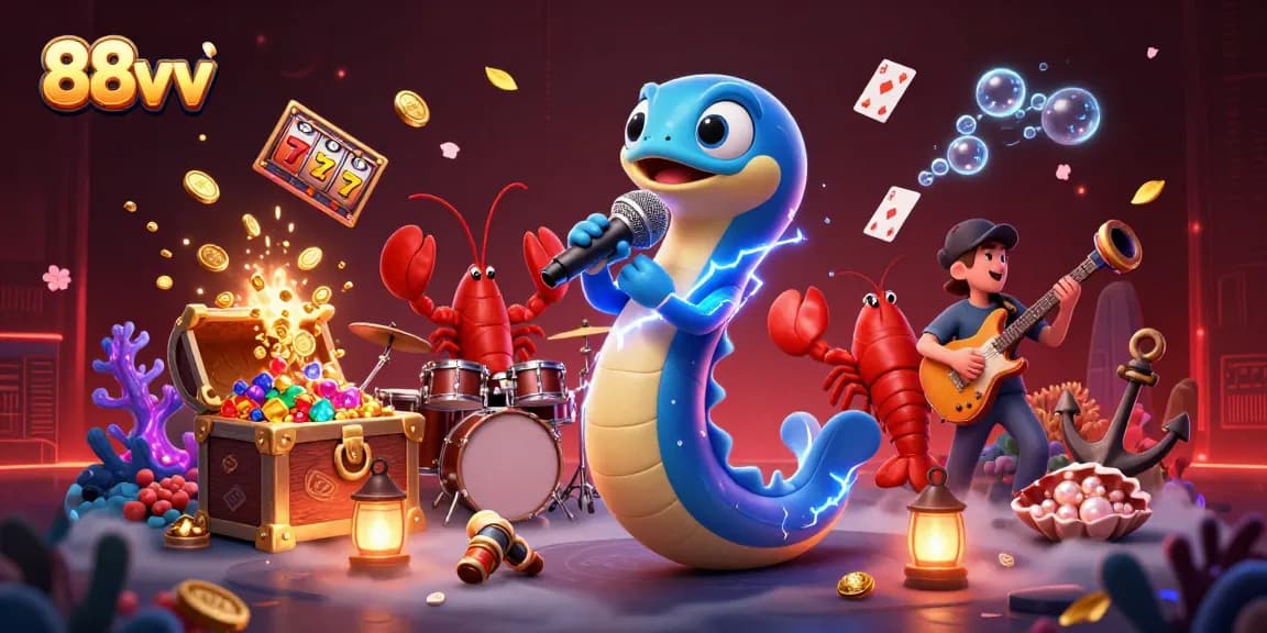 Enjoy vibrant gameplay at 88vv’s underwater casino featuring lively characters and elements.