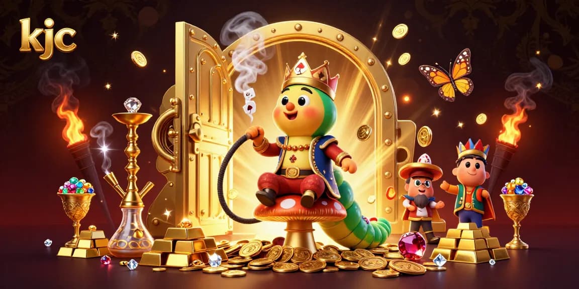 Engage in thrilling gambling activities at KJC with vibrant 3D characters and dazzling treasures