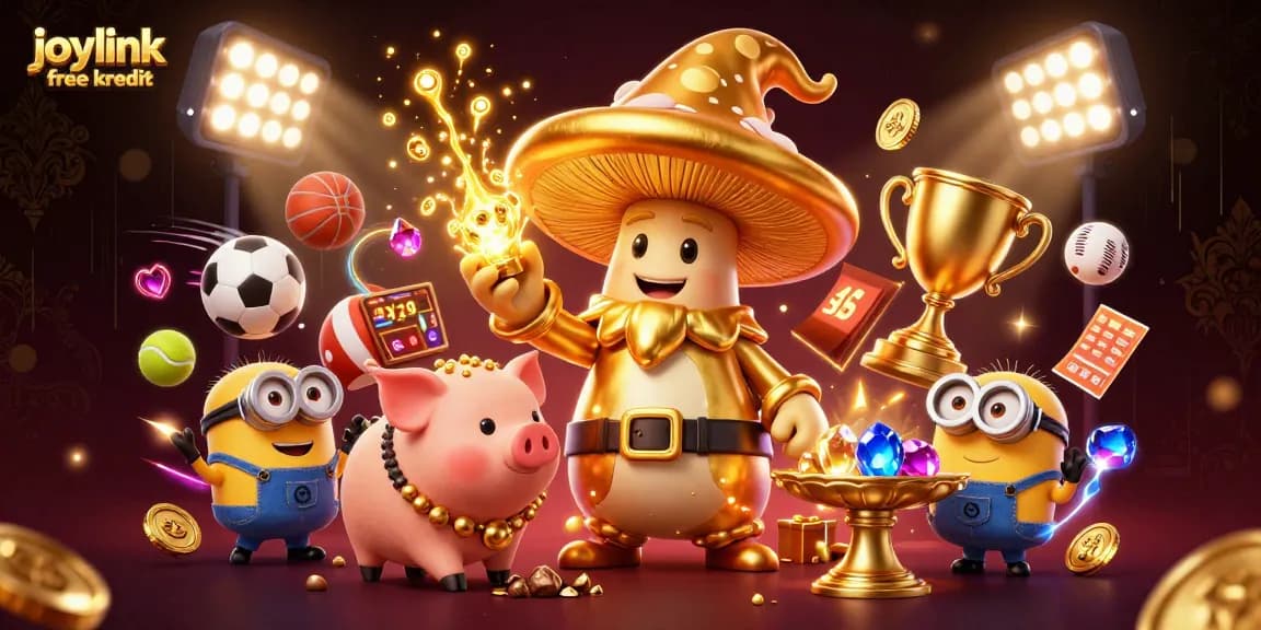 Engage in fun with joylink free kredit through a magical casino adventure scene!