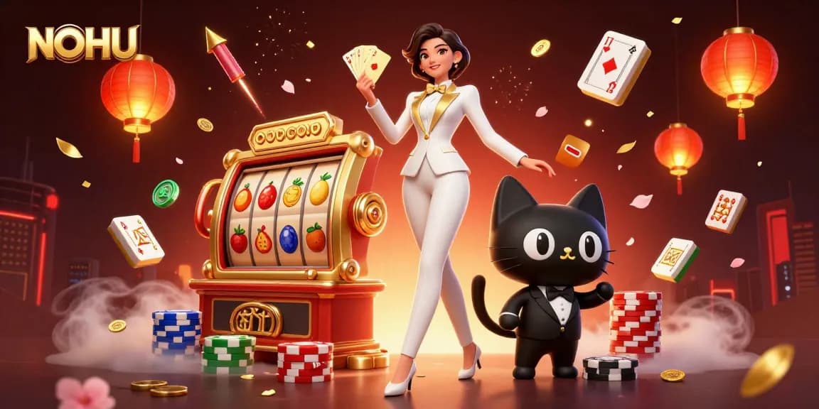 Engage in thrilling NOHU gaming experiences with vibrant slots and captivating characters.