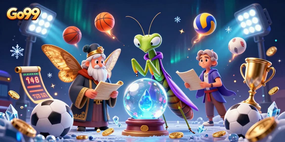 Engage with Go99's thrilling casino experience featuring a mystical fortune teller and dynamic sports elements.
