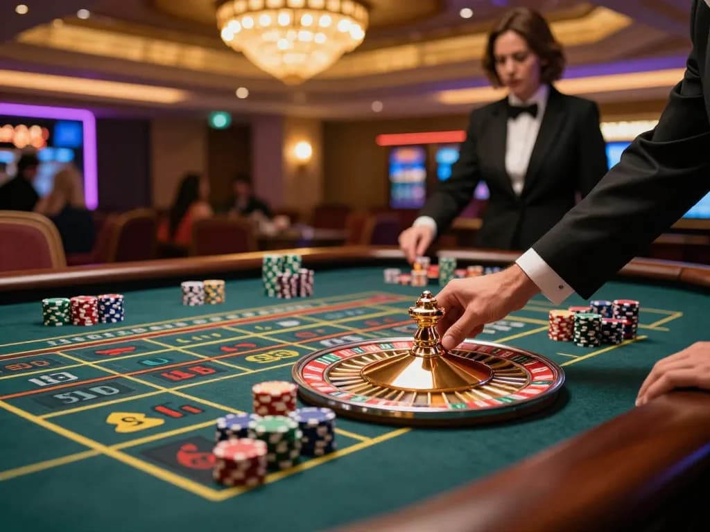 Experience high-stakes action at 888new casino with players placing bets on a thrilling roulette table