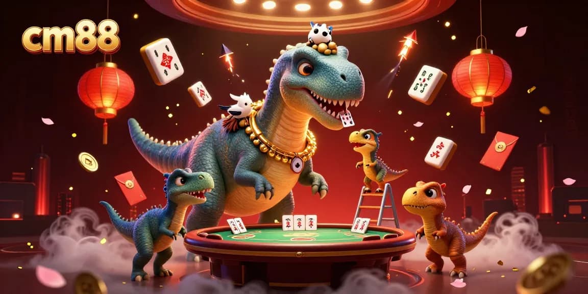 Experience the excitement of cm88 with vibrant casino elements and 3D characters in an engaging scene.