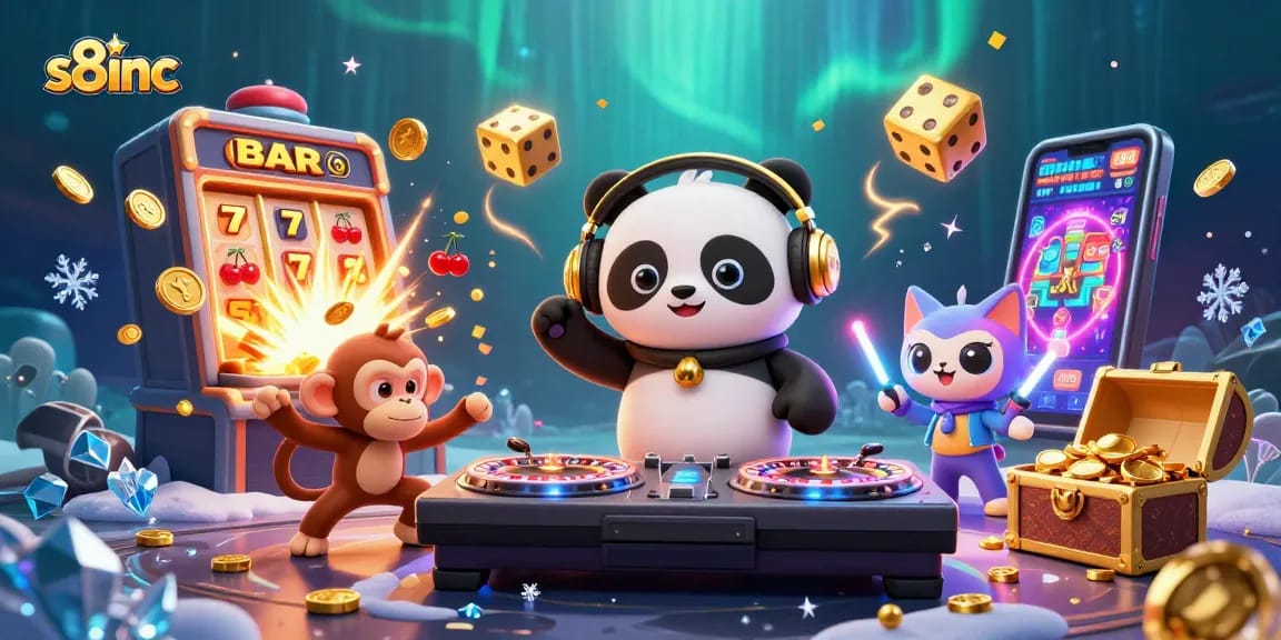 Experience thrilling gameplay at s8inc with exciting slot machines and dynamic characters in a vibrant atmosphere.