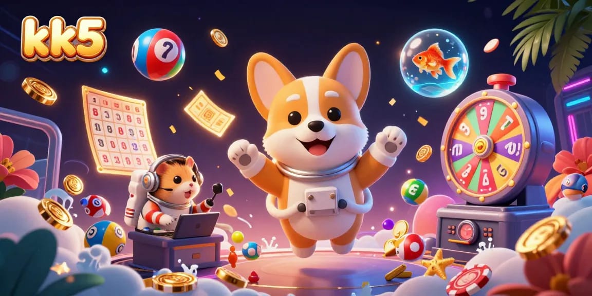 Experience thrilling games at kk5 with colorful lottery balls and dynamic cash rewards raining down.