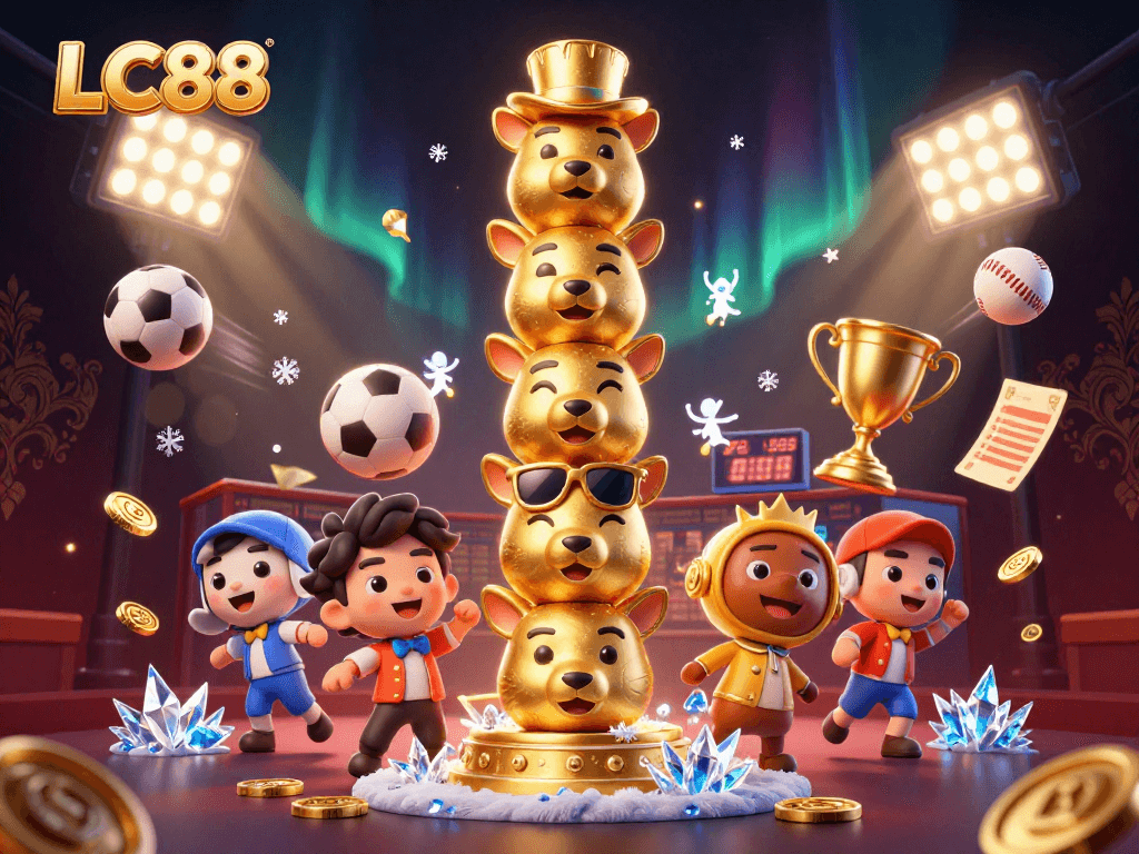 LC88 offers an exciting gaming experience with dynamic sports visuals and vibrant casino elements.