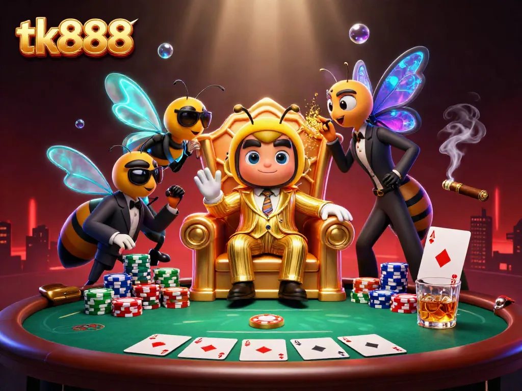Experience intense gameplay at tk888 with a thrilling poker scene featuring a mob boss and his entourage.
