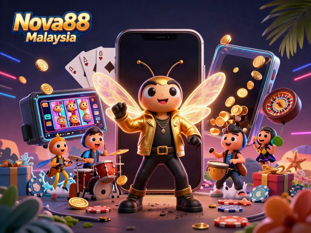Engage with Nova88 Malaysia's thrilling casino experience featuring a vibrant, exciting scene