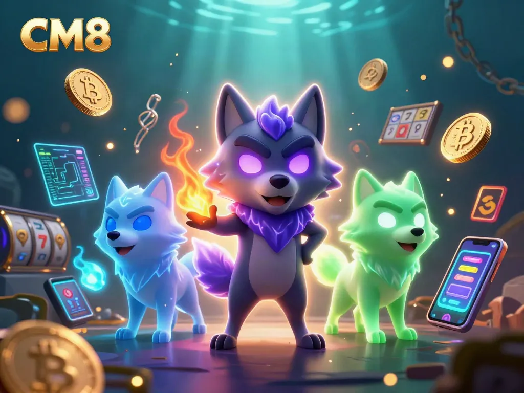 Engage with CM8 by experiencing thrilling slot gameplay featuring unique wolf companions.