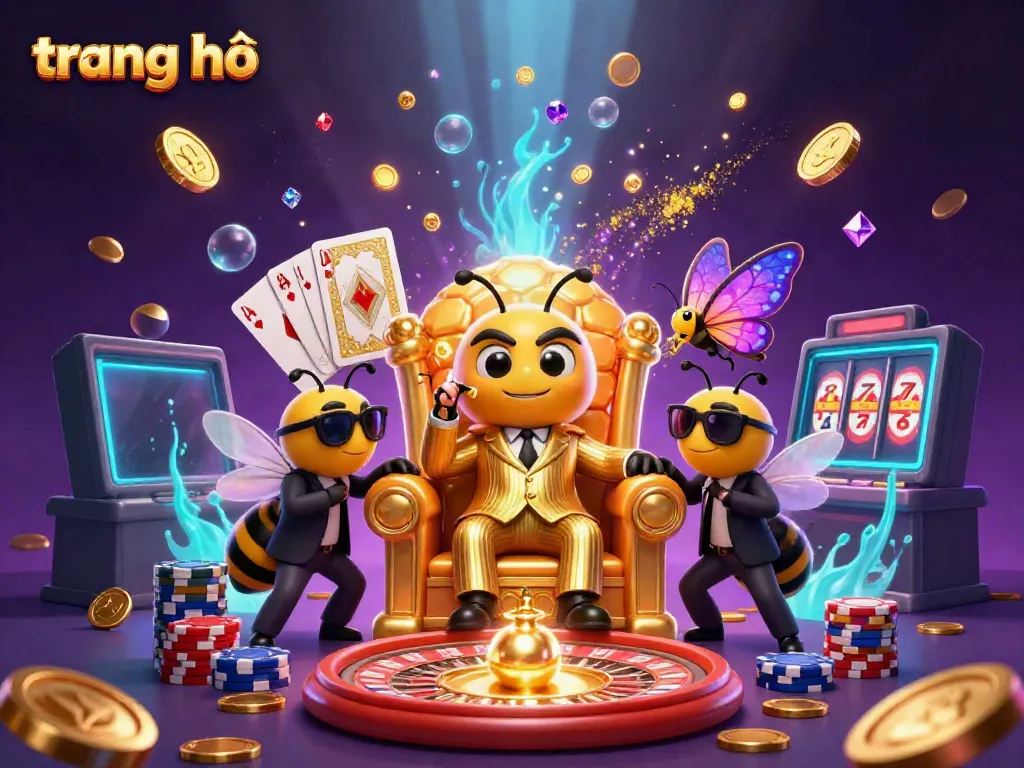 Experience excitement on the trang chủ with bustling casino action featuring captivating characters and dynamic gaming elements.