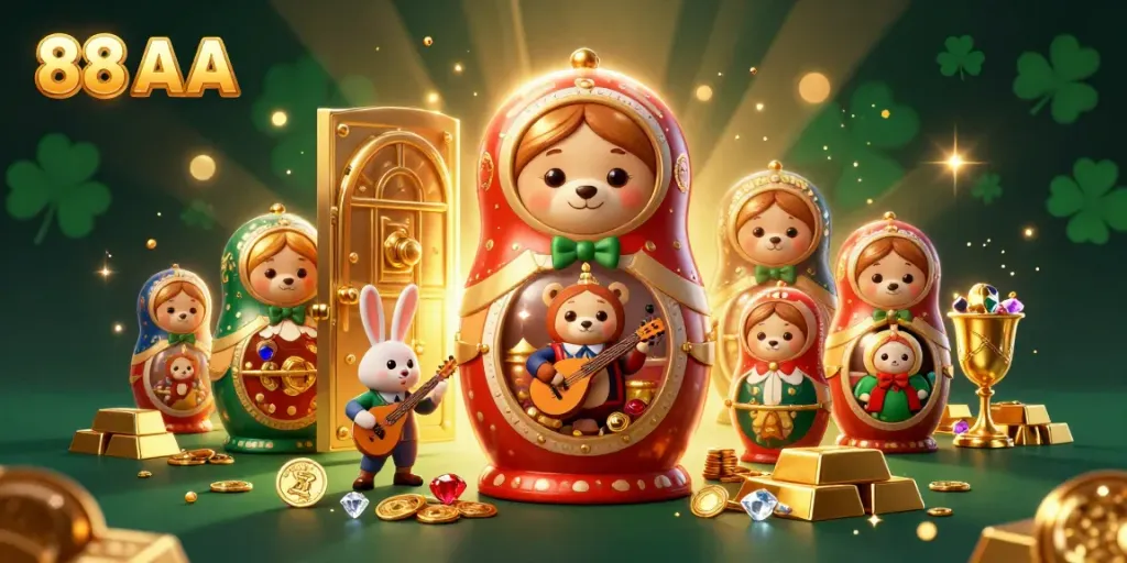 Engage in thrilling gameplay with 88 AA at a vibrant casino filled with treasures and surprises.