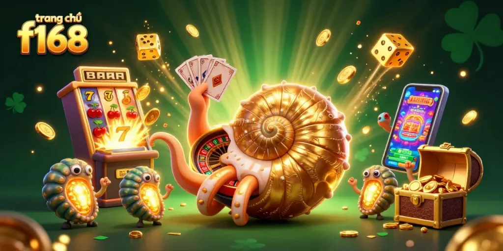 Engage with slots and roulette at trang chủ f168 with vibrant casino elements and a stunning 3D illustration