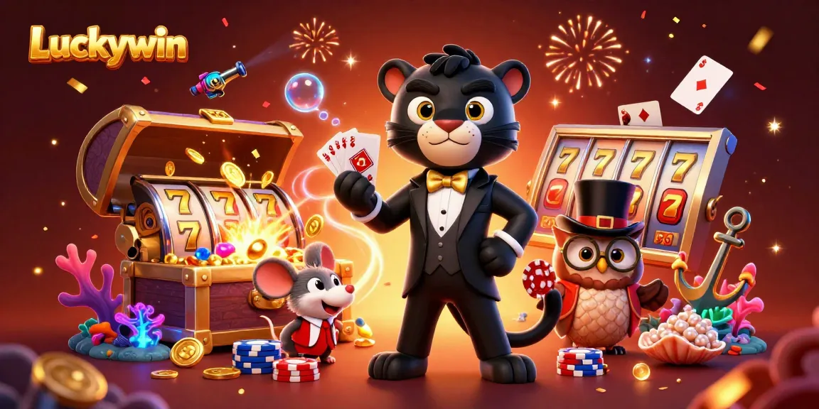 Luckywin offers an exciting casino experience with engaging characters and dynamic gaming elements.