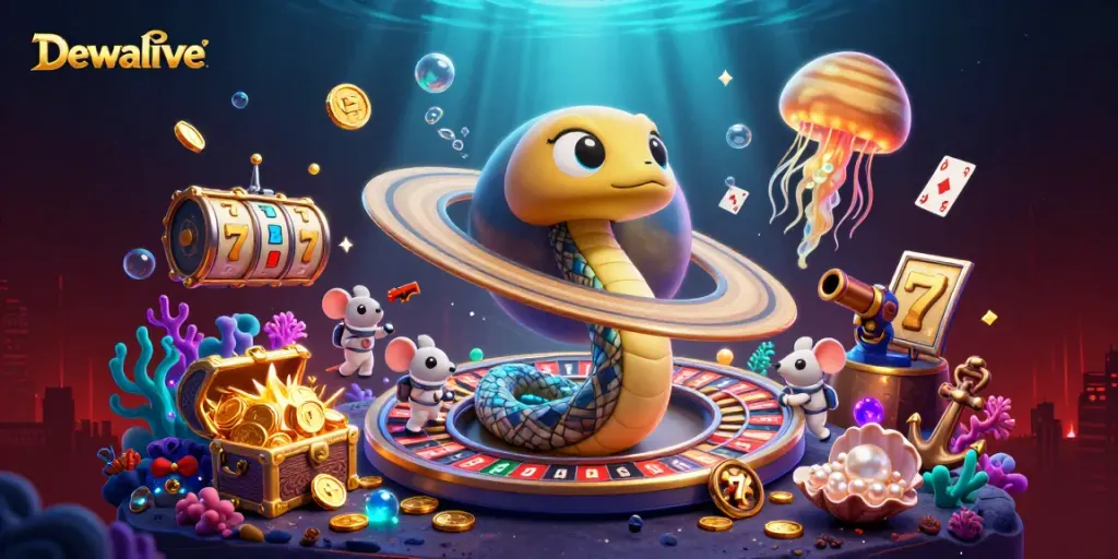 Dewalive offers a vibrant gambling experience with unique cosmic elements and slot game excitement.