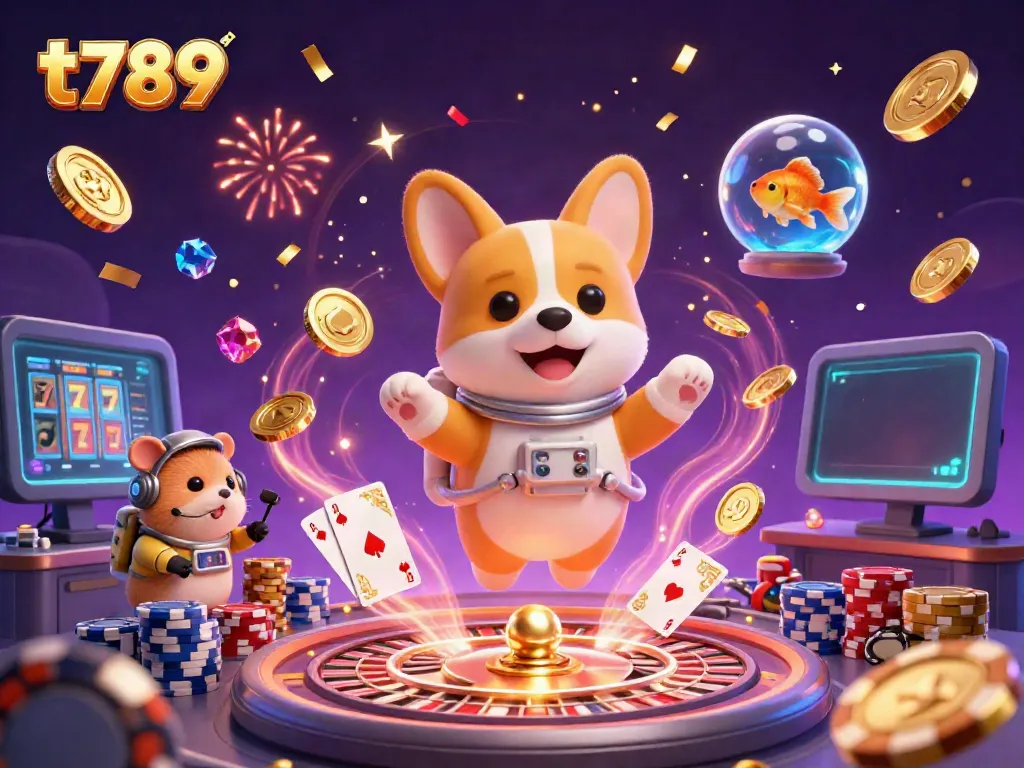 Engage with exciting gaming moments at t789, featuring vibrant characters in a casino adventure.