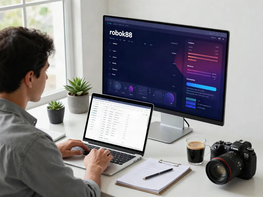 Analyzing SEO metrics with a focus on rokok88 in a digital marketing workspace.