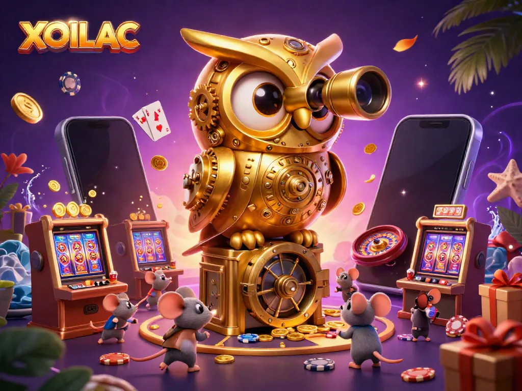 Experience thrilling moments at XOILAC with our vibrant casino scene featuring unique characters and games.