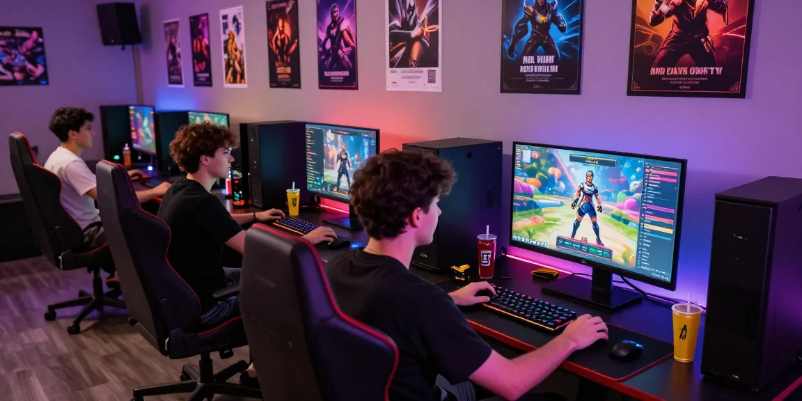 Exciting NSFW AI gaming scene with friends enjoying interactive gameplay and vibrant graphics.