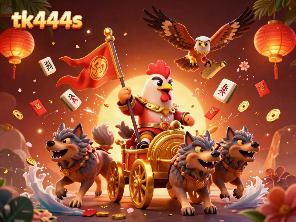 Experience thrilling adventures with tk444s at this dynamic online casino illustration.